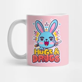 Hugs & Drugs Bunny Mug